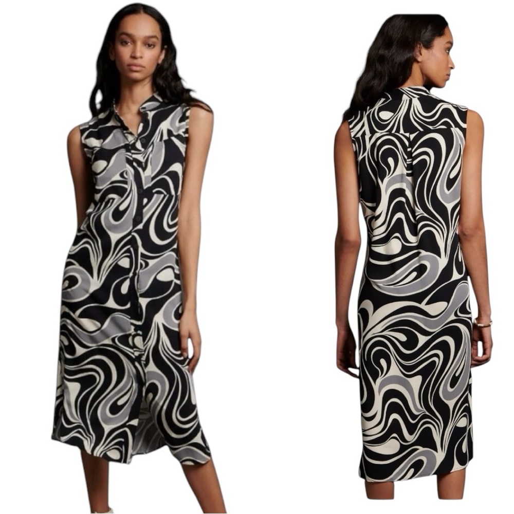 Corey Lynn Calter Gabriela Retro Midi Shirtdress Womens Small  Anthropologie